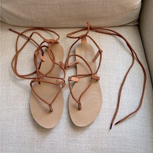 Forever 21 Gladiator Lace Up Sandals